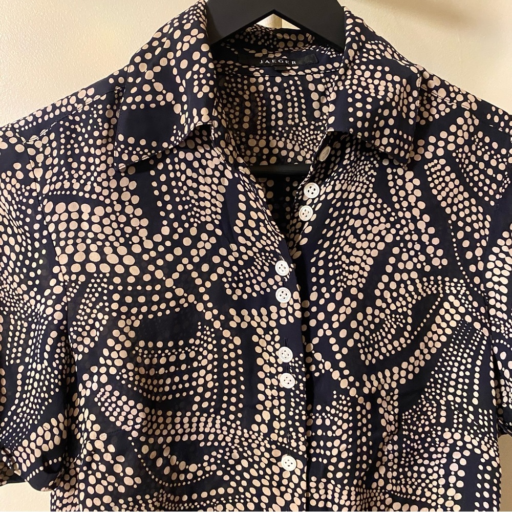 Jaeger - Silk Front Tie Top